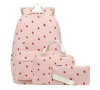 Children's Backpack | Cute Corduroy School Bag Set, Snack Box and Kits - for Girls Women Travel Camping Sport Outdoor Activities Day Trip, b, Se référer au descriptif, Refer to description