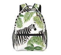Children's Backpack Lightweight Children's Rucksack Exotic Flamingo Hawaii Tropic Palm Leaves Flower Art Casual Kids Backpack for Dailyuse Outdoor Teen 29X40cm