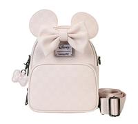 Loungefly Convertible Crossbody Backpack Minnie Ear Evergreen Disney White