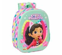Children's backpack Safta Gabbys Dolls House 3D Multicolore 27x10x33 cm