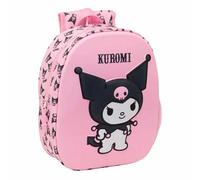 Children's backpack Safta Hello Kitty Kuromi 3D Rose 22x10x27 cm
