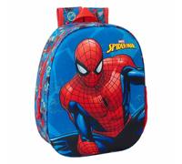 Children's backpack Safta Marvel Spiderman 3D Bleu 27x10x33 cm
