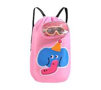 Children's Backpack with Drawstring - Sports Bag Gym Bag with Drawstring, Carry Strap, Wet Dry Separated Sack Backpack Equipment Sports Bag for On the Go, pink, Siehe Beschreibung, See description
