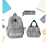 Children's Backpacks for Girls - Cute Backpack with Pencil Case, Lace | Large storage space, pencil case included, lace detail, quiet zip, cute design, for children and teenagers