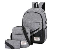 Children'S Backpacks - High School Student Backpack For Boys And Girls Backpack Three Piece Computer Business Bag Shoulder Casual Matching Bag