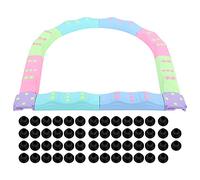 Childrens Balance Beam Blocks Toys Brightly Colored Stackable Stepping Stones for Kids Promote Balance Strength Coordination Safe NonSlip Plastic 10 Pieces