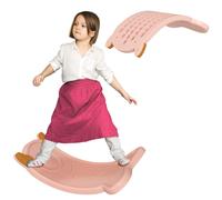Childrens Balance Board Kids Balance Training Sensory Play Curved Pink
