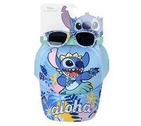 Children's baseball cap and sunglasses Cerda Disney Stitch Bleu 53 cm
