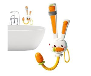 Children's Bath Water-Spraying Toy - 69cm Cute Rabbit Nozzle | Electric Battery Operated Waterproof ABS | Bath Shower Sprayer - Bathtub Poolside Travel