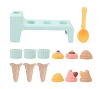Children's Beach Kit - Ice Cream Moulds Anti-Spill | Ice Bucket Trowel Shovels Rake | To Build Sand Castle Garden, Boys Girls 3-8 Years Seaside Yard River Lake Pool