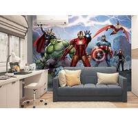 Nice walls Children's Bedroom Avengers Wallpaper Mural 252x182cm Paper Wall Decoration