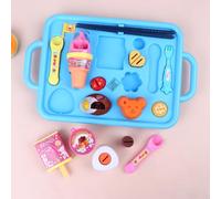 Children's Bento Box Toy Set - Dollhouse Kitchen Pretend Play Simulation Food; Cute Miniature Bear-Shaped Dinner Plate Toy for Pretend Play