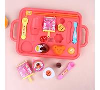 Children's Bento Box Toy Set - Dollhouse Kitchen Pretend Play Simulation Food; Cute Miniature Bear-Shaped Dinner Plate Toy for Pretend Play