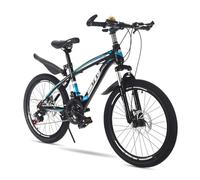 Children's Bicycle 20" 22" 24" 26" Kids Bike For Boys Girls 7 Speed Kids Bicycle Suspension Fork Sport Training Bicycle With Adjustable Seat For Children Sport Mountain Bike