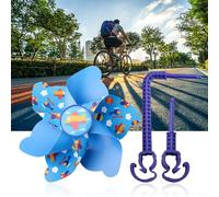 Children's Bike Handlebar Pinwheel Windmill Set of Two, Compatible with Bicycle, Tricycle, Scooter, and Stroller, PVC and PC Materials, Fits 2 2 5 cm Diameter Handles (1)