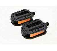 CHILDRENS BIKE PEDALS BLACK JUNIOR 1/2" FOR ONE PIECE CRANKS BMX & KIDS BIKES