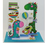 Children's Birthday Card by Rachel Ellen designs - Dinosaur Design