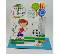 Childrens Birthday card -Rachel Ellen designs - footballer design