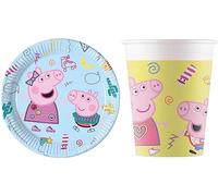 Children's Birthday Party Celebration Decoration Peppa Pig Messy Play 16-Piece Set