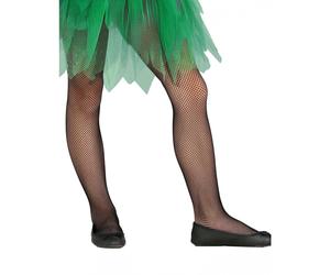Children's black fishnet tights
