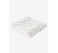 Children's Blanket with Gold Hearts white