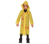 Children's bloody yellow raincoat costume