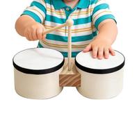Children's Bongo Drum Set 5+6 Inch - Percussion Instrument Toy | Kids Bongo Drums | 2-4 Year Old Boys Girls, Birthday Gift, Party Dance Class Beginner Rhythm Tool