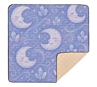 Children's Book Lunar Magic Soft Padded Baby Gym & Activity Mat for Floor Waterproof Tummy Time Activity Mat for Babies Infants Toddlers, 50'' x 50''