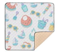 Children's Book Style - Jul-aug-sep Baby Pattern Large Stylish Baby Activity Play Mat for Floor Non-Toxic Baby Play Tummy Time Mat for Babies Infants Toddlers, 50'' x 50''