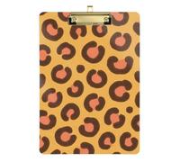 Children's Book Style Leopard Print Wallpaper 4 Storage Box Transparent For Football Softball Coaching Size 9 x 12