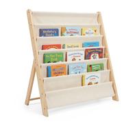 Children's bookcase, kids' bookshelf, children's shelf, wood, fabric