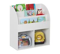 Children's Bookshelf Kids Bookcase Toy Storage Shelving Unit Playroom White