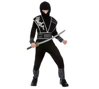 Childrens Boys Elite Shadow Ninja Assassin Fancy Dress Costume Large (8-10 years)