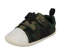 Childrens Boys Girls Clarks Pre-Walking Hook & Loop Strap Shoes Roamer Craft