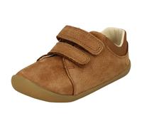 Clarks Boys Roamer Craft T Sneaker, Brown Tan Leather Tan Leather, 5.5 UK Child Wide