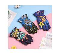 (Children's boys' mix and match B, One size) Children's warm gloves girls outdoor cycling skiing skating plus velvet water-proof winter boy student gloves