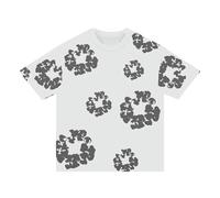Children's Boys' T-Shirt and Shorts Set Two Piece Summer Outfit Streatwear Tracksuits Jogging Suit 2-Piece Flowers Tracksuit Sports Suit Y2k Streatwear Hip Hop Baggy Shorts Set 4-13 Years Old, White