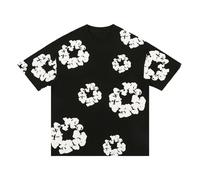 Children's Boys' T-Shirt and Shorts Set Two Piece Summer Outfit Streatwear Tracksuits Jogging Suit 2-Piece Flowers Tracksuit Sports Suit Y2k Streatwear Hip Hop Baggy Shorts Set 4-13 Years Old, black