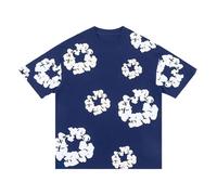 Children's Boys' T-Shirt and Shorts Set Two Piece Summer Outfit Streatwear Tracksuits Jogging Suit 2-Piece Flowers Tracksuit Sports Suit Y2k Streatwear Hip Hop Baggy Shorts Set 4-13 Years Old, navy