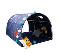 Children's Cabin Bed Tunnel Tent for 90-100cm in Width Loft Bed Bunk Tent,Fabric, Blue, Single