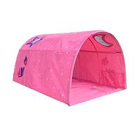 Children's Cabin Bed Tunnel Tent for 90-100cm in Width Loft Bed Bunk Tent,Fabric, Pink, Single