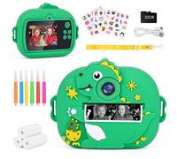 Children's Camera, Instant Camera, Digital Camera for Children with Printing Paper, 32G TF Card, 2.4 Inch Screen, 1080P Video Camera, Children, Instant Print, Christmas Gift for Children 3-12 Years