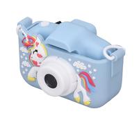 Children's Camera Toys, Long Standby Cartoon Shape Multifunction Digital Video Camera for Kids, Lightweight for Toddlers (Blue)