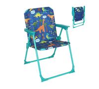 Relaxdays Children's Folding Camping Chair, Lightweight, Portable, Multicoloured, 51.5x36x37.5 cm