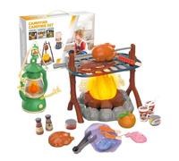 Children's Camping Toy Set - Kids Outdoor Tools, Campfire Pretend Kit | Realistic Cooking Play Gear, Educational Creative Explorer for Backyard Kitchen Picnic Garden Children Age 3-6