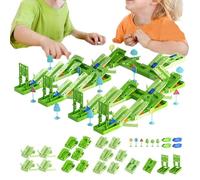 Children's Car Racing Track Play Set Exciting Interactive Flexible | Car race track set for preschool, nursery, garden, yard, travel and school