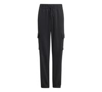 adidas Sportswear Junior Boys Essentials Cargo Joggers - Black, Black/White, Size 7-8 Years Black/White