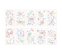 Children's cartoon tattoo stickers with a high-end feel, featuring dinosaurs, mermaids, animals, and space tattoos