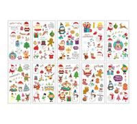 Children's cartoon tattoo stickers with a high-end feel, featuring dinosaurs, mermaids, animals, and space tattoos