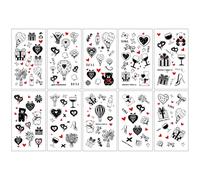Children's cartoon tattoo stickers with a high-end feel, featuring dinosaurs, mermaids, animals, and space tattoos